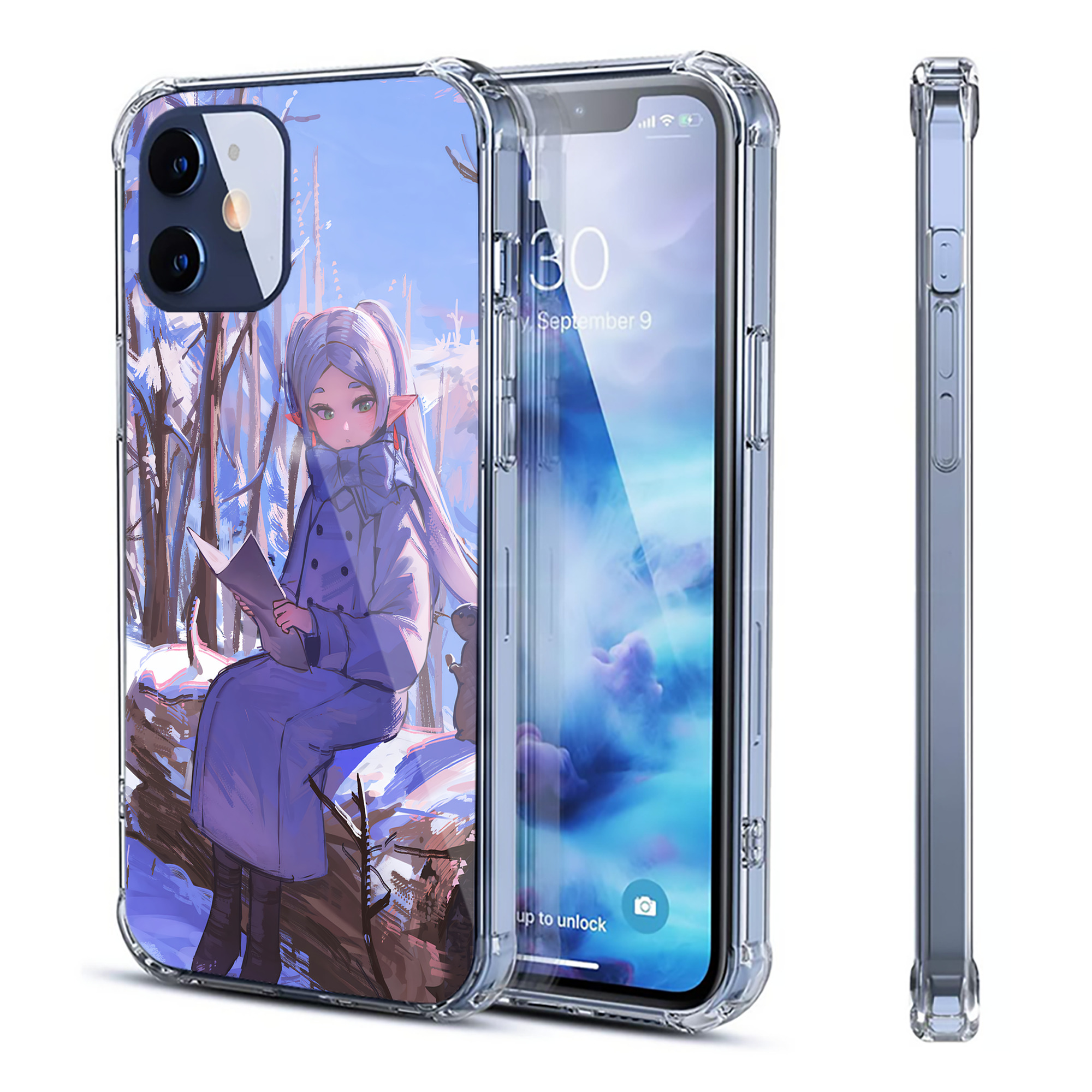 （画像用） 葬送のフリーレン Frieren 【iPhone 12シリーズ対応】透明スマホケース（クリアソフトケース）